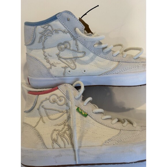 NWT S 10 Vans x Sesame Street "The Lizzie Elmo" Men's High Top Shoes Skateboard - Picture 6 of 9